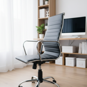 Pisarniški stol Zena M z višjim naslonom pogled spredaj