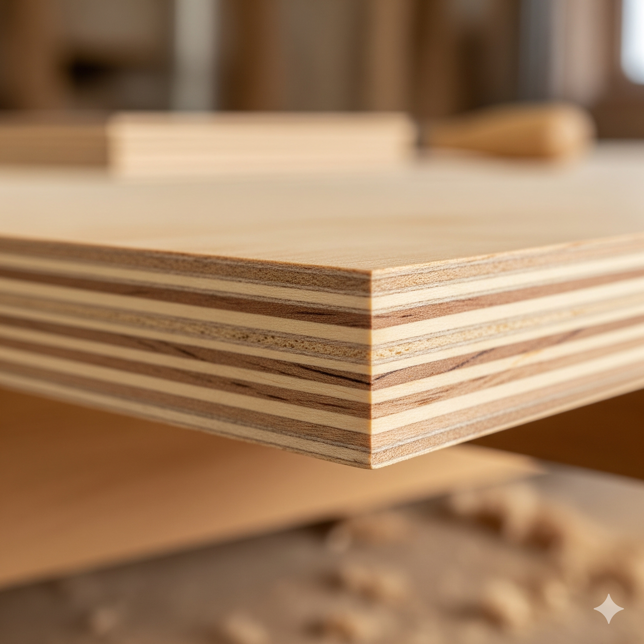 Vezane plošče iz različnih vrst lesa